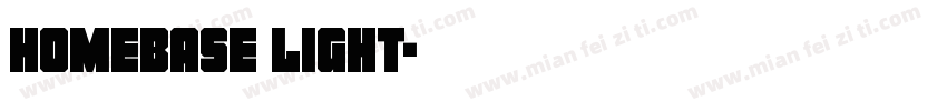 Homebase Light字体转换